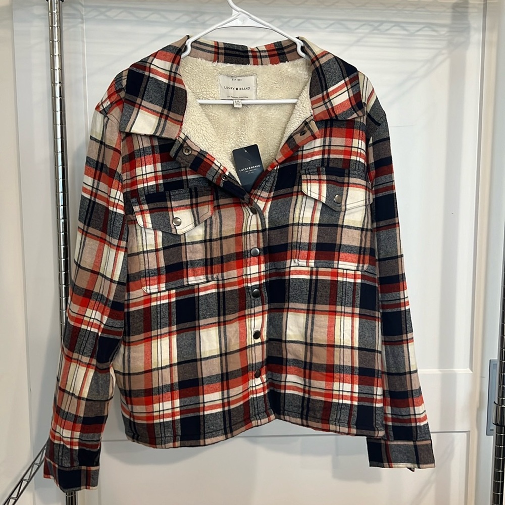 Size Large Lucky Brand Shacket. Never been worn NWT